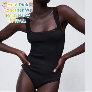 SEAMLESS LACE BODYSUIT